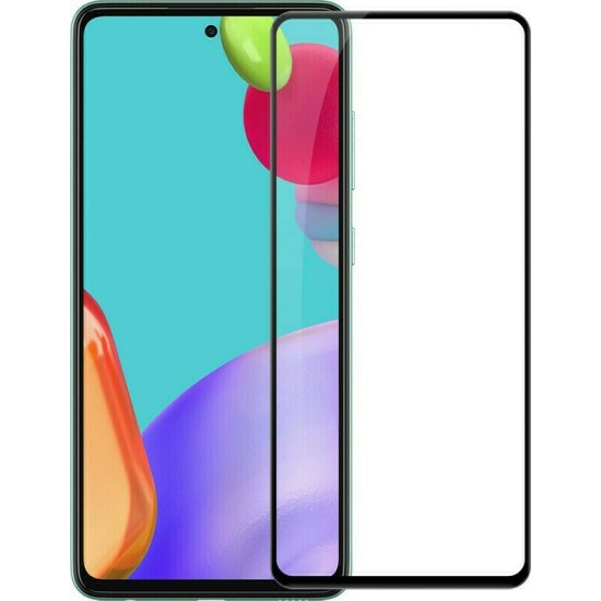 Full Cover Tempered Glass Αντιχαρακτικό Τζάμι Προστασίας Για Samsung Galaxy Α53 5G - Μαύρο OEM