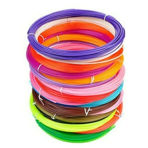 10τμχ PLA Νήματα για 3D Pen 1,75mm 5m - Ανταλλακτικά Τρισδιάστατης Εκτύπωσης Χρωματιστά
