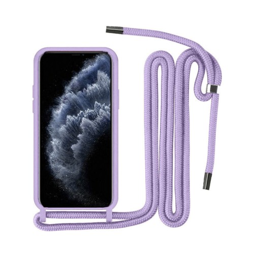 OEM Θήκη Σιλικόνης με Λουράκι για Poco M4 Pro 5G - Λιλά