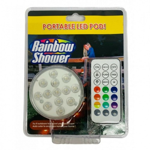 Portable LED Rainbow Shower Pod - waterproof