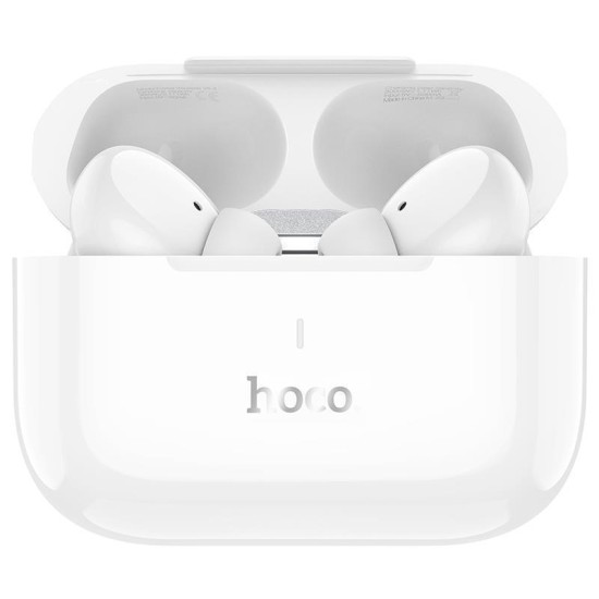 Hoco EW59 In-ear Bluetooth Handsfree Ακουστικά με Θήκη Φόρτισης Λευκά