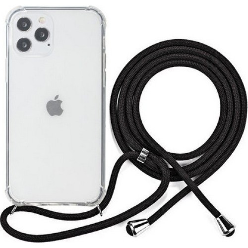 Back Cover Σιλικόνης Διάφανο με Λουράκι Λαιμού (iPhone 12 / 12 Pro) Back Cover Σιλικόνης Διάφανο με Λουράκι Λαιμού (iPhone 12 / 12 Pro)