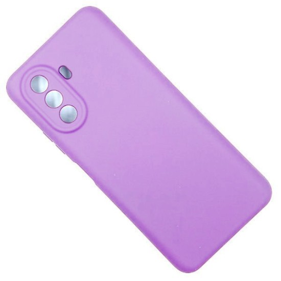 Huawei Nova Y70 / Y70 Plus Silky and Soft Touch Finish TPU Silicone Back Cover Case Lilac (oem)