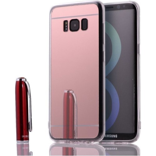 OEM Mirror Back Cover Σιλικόνης Ροζ (Galaxy S8)