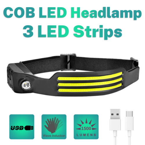 LED Headlamp Headlight Torch Flashlight Work Light Bar Head Band Lamp 6Modes LED Headlamp Headlight Torch Flashlight Work Light Bar Head Band Lamp 6Modes