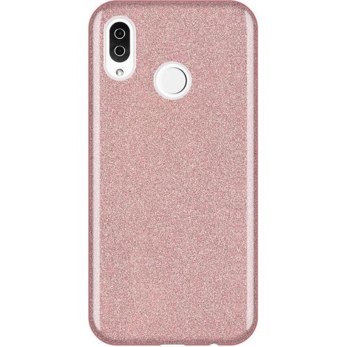Glitter Shine Back Cover Σιλικόνης Ροζ (Huawei Y6 2019)