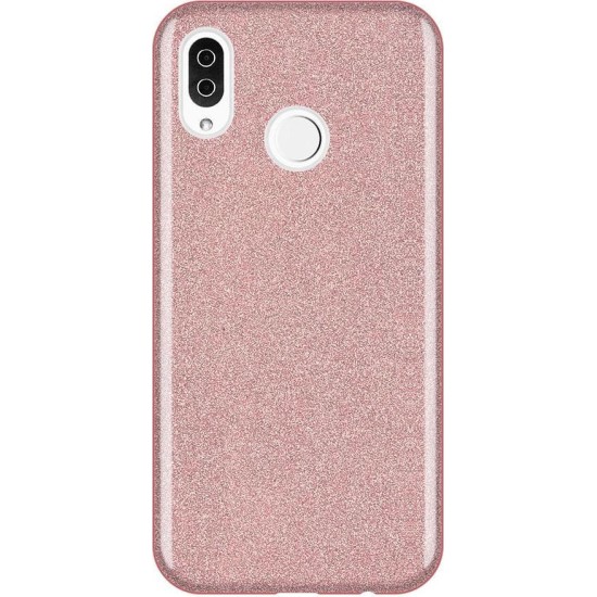Glitter Shine Back Cover Σιλικόνης Ροζ (Huawei Y6 2019)