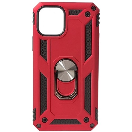 XIAOMI REDMI 12C HYBRID SHOCKPROOF ARMOR  RING CAR MOUNT HOLDER RED (OEM