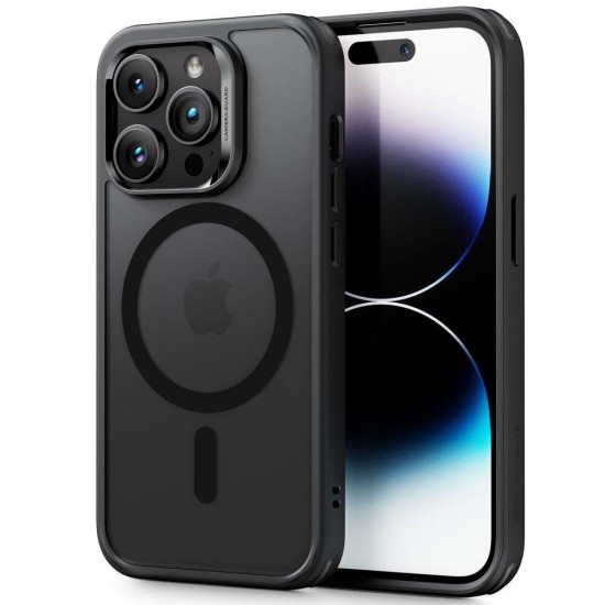 Magsafe Back Cover Σιλικόνης Frosted Black (iPhone 14 Pro Max) + ΔΩΡΟ ΤΖΑΜΑΚΙ ΚΑΜΕΡΑΣ