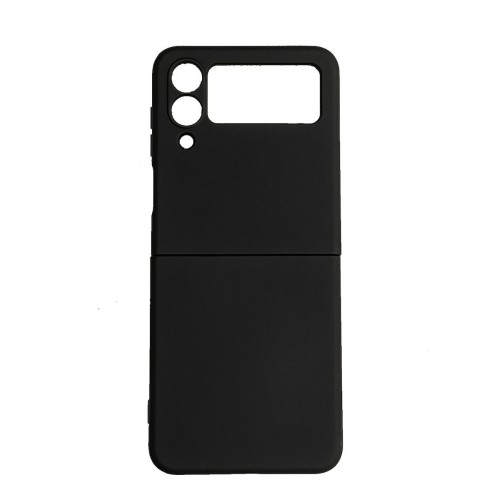 OEM Θήκη Σιλικόνης Soft TPU Back Cover για Samsung Galaxy Z Flip 4 Χρώμα: Μαύρο