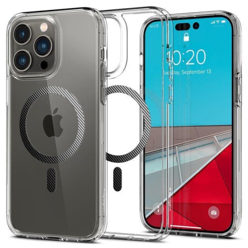 Spigen Ultra Hybrid MagSafe Back Cover Πλαστικό / Σιλικόνης Carbon Fiber (iPhone 14 Pro Max)