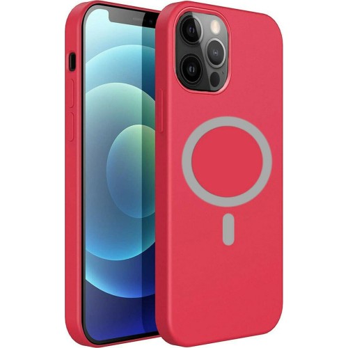 MagSafe Back Cover Σιλικόνης ΚΟΚΚΙΝΟ (iPhone 12 Pro Max)