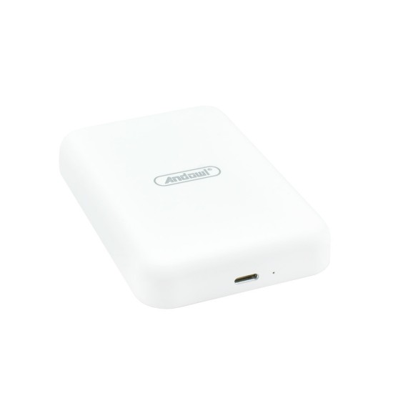 Andowl Q-MG6001 MagSafe Power Bank 6000mAh με Θύρα USB-C Λευκό