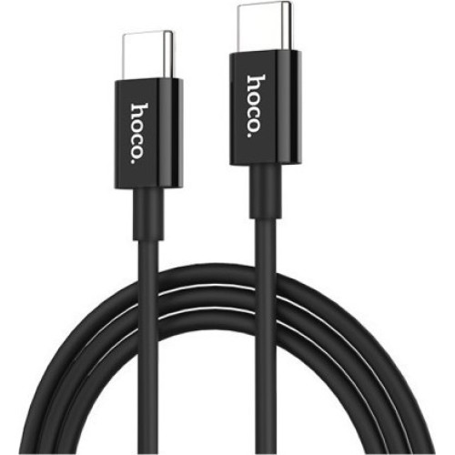 Hoco Regular USB 3.1 Cable USB-C male - USB-C male Μαύρο 1m (X23 Skilled)