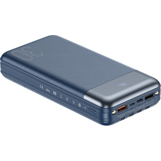 Remax RPP-199 Hunergy Series Power Bank 30000mAh 22.5W με Θύρα USB-A Power Delivery Μπλε