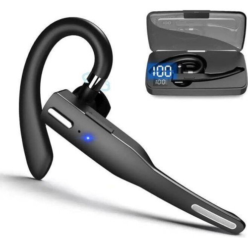 ΥΥΚ525 In-ear Bluetooth Handsfree Ακουστικό με Θήκη Φόρτισης Μαύρο