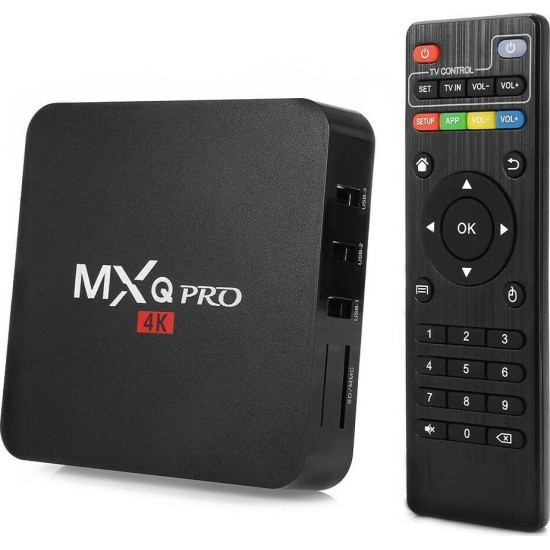 TV Box MXQ Pro 4K UHD με WiFi USB 2.0 16GB RAM και 256GB Αποθηκευτικό Χώρο με Λειτουργικό Android 11.1