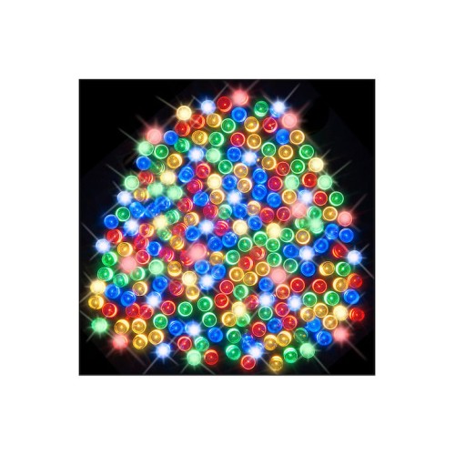 100 Λαμπάκια LED 8μ Πολύχρωμα Ηλιακά σε Σειρά
