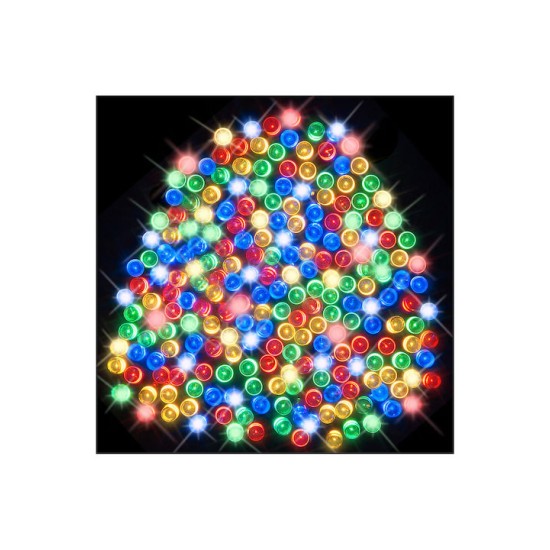 100 Λαμπάκια LED 8μ Πολύχρωμα Ηλιακά σε Σειρά