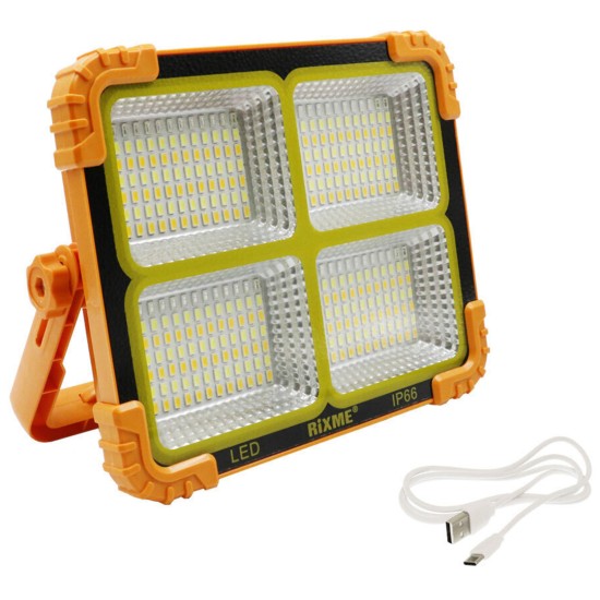Αδιάβροχος Στεγανός Ηλιακός Προβολέας LED 1000W Ψυχρό Λευκό IP66