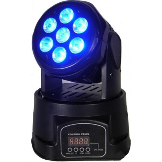Φωτορυθμικό Wash LED με Ρομποτική Κεφαλή Smart Rainbow DP-518 RGBW