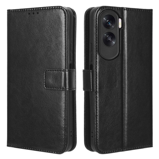 Wallet Δερμάτινο / Συνθετική / Δερματίνης Μαύρο (Honor 90 Lite)