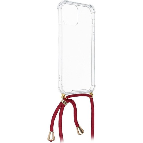 Forcell Cord Back Cover Σιλικόνης με Λουράκι Διάφανο / Κόκκινο (iPhone 11 Pro) Forcell Cord Back Cover Σιλικόνης με Λουράκι Διάφανο / Κόκκινο (iPhone 11 Pro)