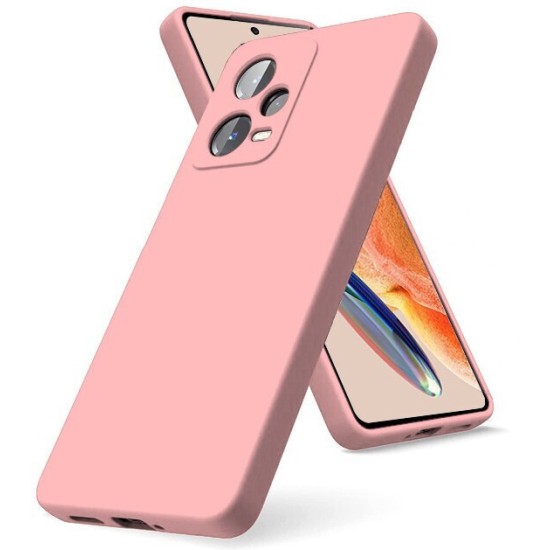 Xiaomi Redmi Note 12Pro Silky and Soft Touch Finish TPU 2mm Silicone Back Cover Case Ροζ (oem)