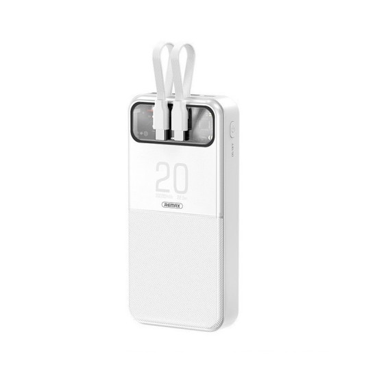 Remax RPP-620 Power Bank 20000mAh με Θύρα USB-A Power Delivery Λευκό Remax RPP-620 Power Bank 20000mAh με Θύρα USB-A Power Delivery Λευκό