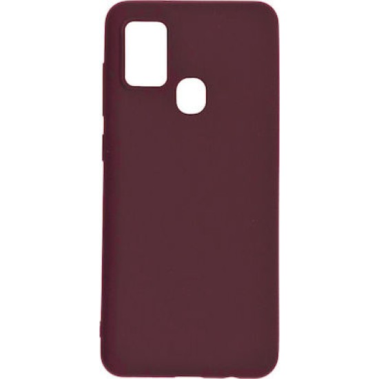 Back Cover Σιλικόνης Μπορντό (Galaxy A21s)
