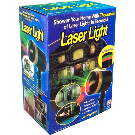 Χριστουγεννιάτικος Προβολέας Laser Ρεύματος IP65 Εξωτερικού Χώρου με Τηλεχειριστήριο