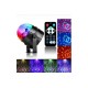 YB-689 Διακοσμητικό Φωτιστικό με Φωτισμό RGB Party Light LED σε Μαύρο Χρώμα