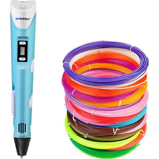 3D Pen με 10 Επιπλέον Νήματα Εκτύπωσης H00076-TPO