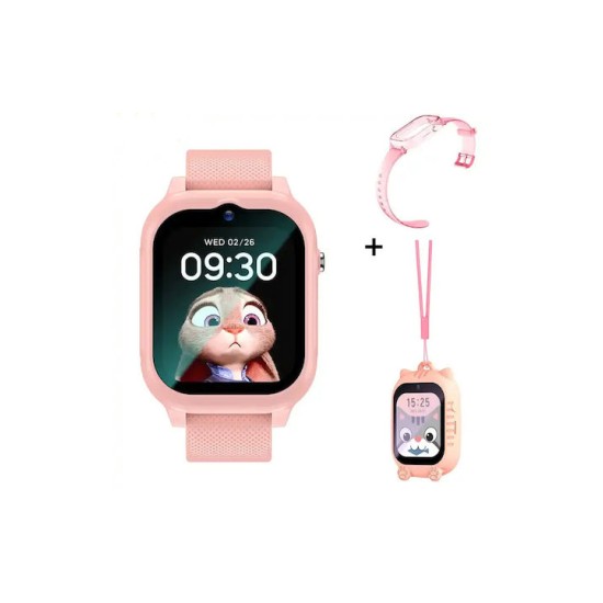 Awei Παιδικό Smartwatch με GPS και Καουτσούκ/Πλαστικό Λουράκι Ροζ H29PINK