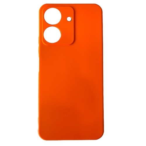 Back Cover  Soft Touch Σιλικόνης Πορτοκαλί (Redmi 13C)