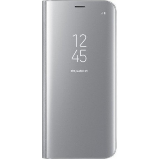 Clear View Book Ασημί (Galaxy M20)