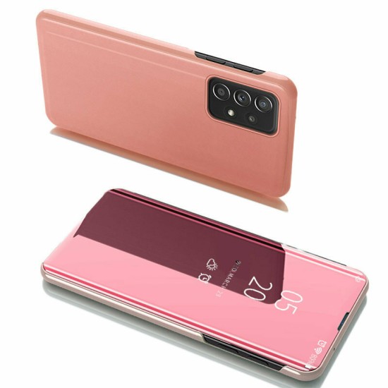 lear View Case Flip Cover for Samsung Galaxy A53 5G pink