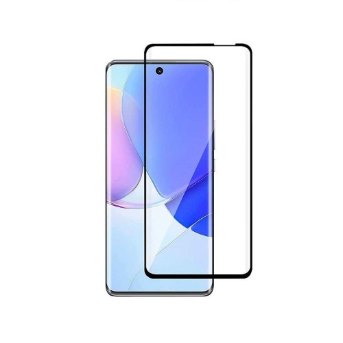 Τζαμάκι Προστασίας/Tempered Glass Full Cover για Huawei Nova 9 SE, μαύρο περιμετρικά (OEM)