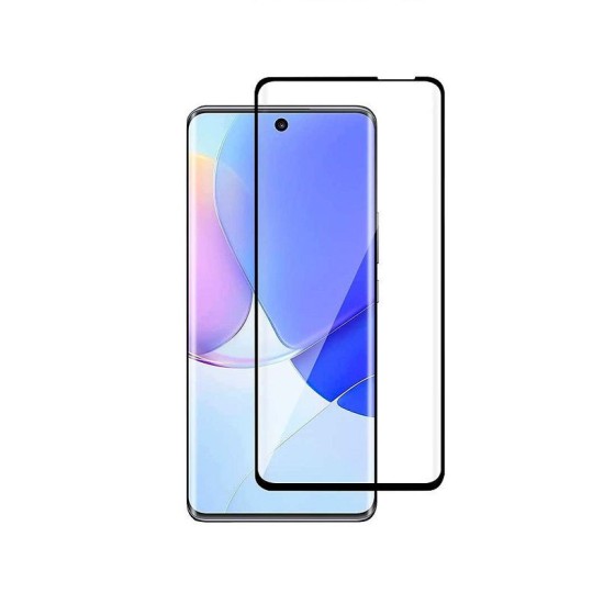 Τζαμάκι Προστασίας/Tempered Glass Full Cover για Huawei Nova 9 SE, μαύρο περιμετρικά (OEM)