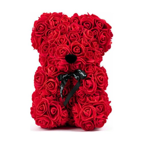 Flowers Αρκουδάκι από Τεχνητά Τριαντάφυλλα Κόκκινο 25cm Σε Κουτί Flowers Αρκουδάκι από Τεχνητά Τριαντάφυλλα Κόκκινο 25cm Σε Κουτί
