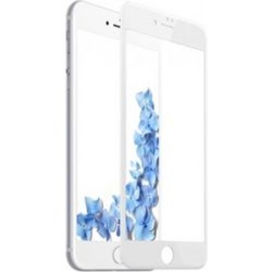  OEM Γυάλινη Προστασία Οθόνης Με Κούρμπα  Για Apple IPhone  6/6S Λευκή
