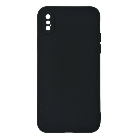 Back Cover Σιλικόνης Μαύρο (iPhone X / Xs)