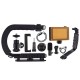 Σταθεροποιητής Κάμερας Χειρός Steadycam U-Grip Σχήματος C με Φωτισμό LED Puluz PKT3013