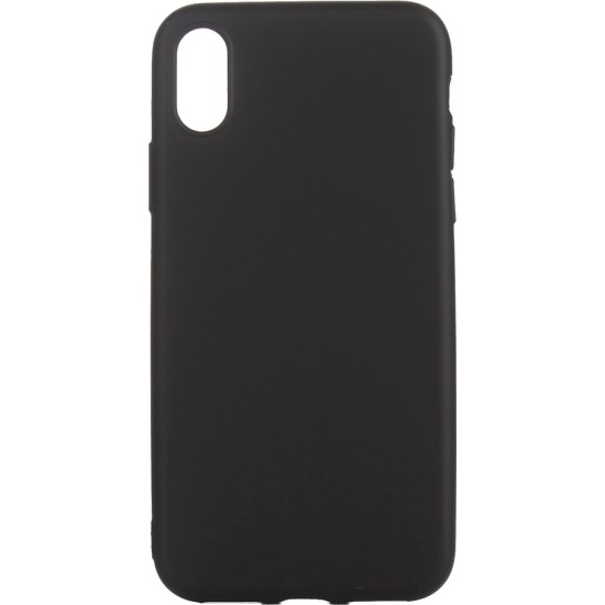 OEM Back Cover Σιλικόνης Μαύρο (iPhone X)