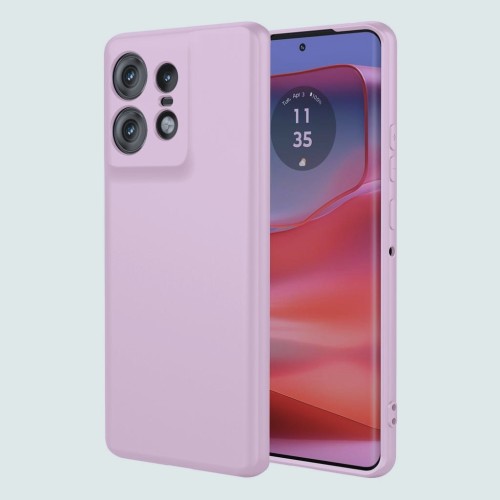  Back Cover Σιλικόνης Motorola Edge 50 Pro – Λιλά