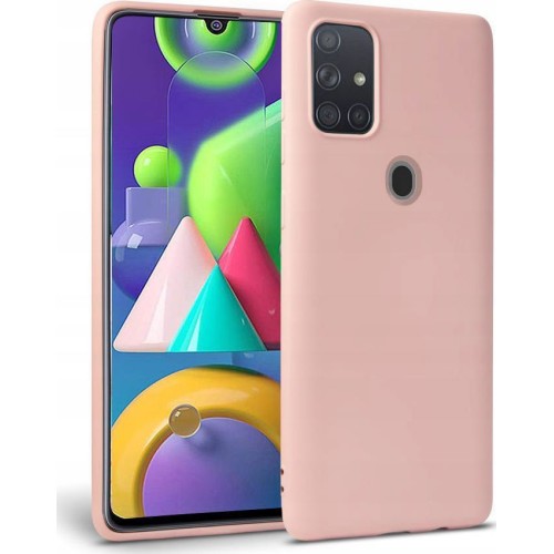 Back Cover Σιλικόνης Ροζ (Galaxy A21s)