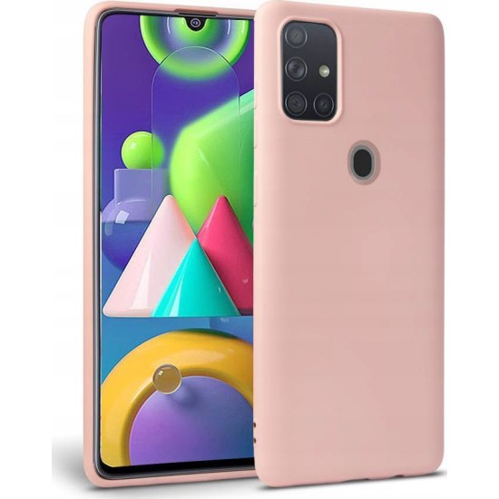 Back Cover Σιλικόνης Ροζ (Galaxy A21s)
