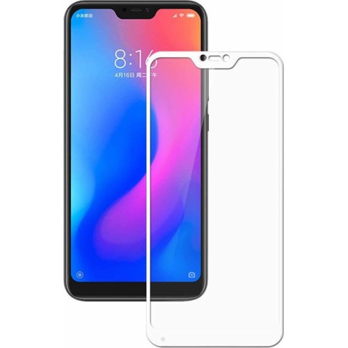 5D Full Glue Full Face Tempered Glass White (Mi A2 Lite)