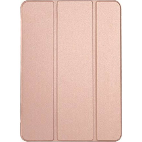 Θήκη Tri-Fold Flip Cover για ipad mini 6 σε Ροζ-Χρυσό χρώμα Ροζ χρυσό Δερματίνη, Σιλικόνη