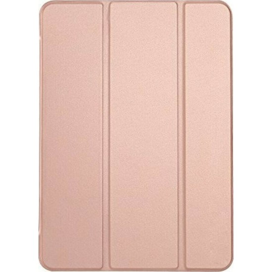 Θήκη Tri-Fold Flip Cover για ipad mini 6 σε Ροζ-Χρυσό χρώμα Ροζ χρυσό Δερματίνη, Σιλικόνη